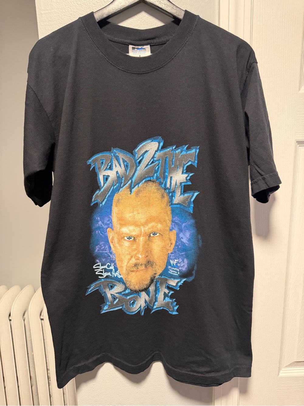 Vintage 1998 WWF Stone Cold Steve Austin Shirt”Bad 2 The Bone” Shirt Size Large